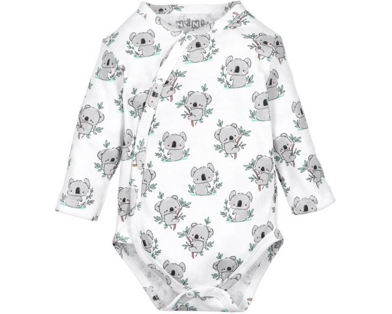 NINI Langarmwickelbody Koala Unisex Kinder (1-tlg) Langarm Einteiler, Body, Longsleeve-Body, Bodysuit, Stretchbody von NINI