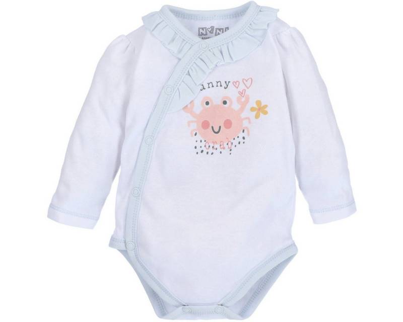 NINI Langarmwickelbody Krabbe Unisex Kinder (1-tlg) Langarm Einteiler, Body, Longsleeve-Body, Bodysuit, Stretchbody von NINI