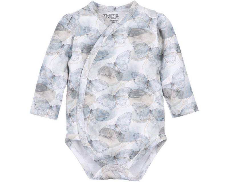 NINI Langarmwickelbody Schmetterling Unisex Kinder (1-tlg) Langarm Einteiler, Body, Longsleeve-Body, Bodysuit, Stretchbody von NINI