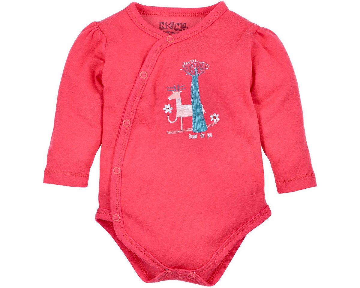 NINI Langarmwickelbody Wald Unisex Kinder (1-tlg) Langarm Einteiler, Body, Longsleeve-Body, Bodysuit, Stretchbody von NINI