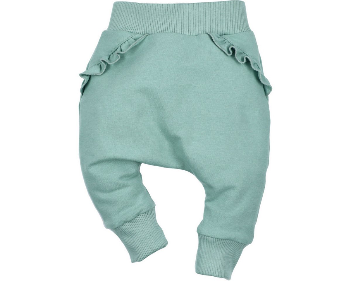 NINI Stoffhose Rüschen Mädchen (1-tlg) Stoffhose, Jogginghose, Jogger, Sporthose, Chino von NINI