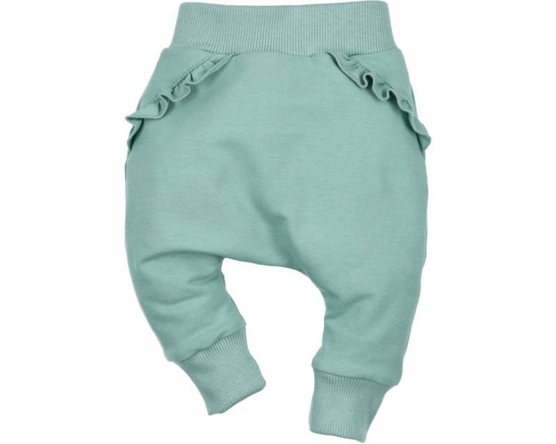 NINI Stoffhose Rüschen Mädchen (1-tlg) Stoffhose, Jogginghose, Jogger, Sporthose, Chino von NINI