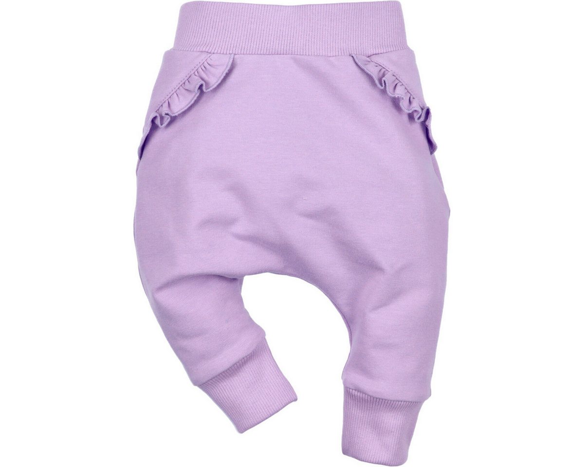 NINI Stoffhose Rüschen Mädchen (1-tlg) Stoffhose, Jogginghose, Jogger, Sporthose, Chino von NINI
