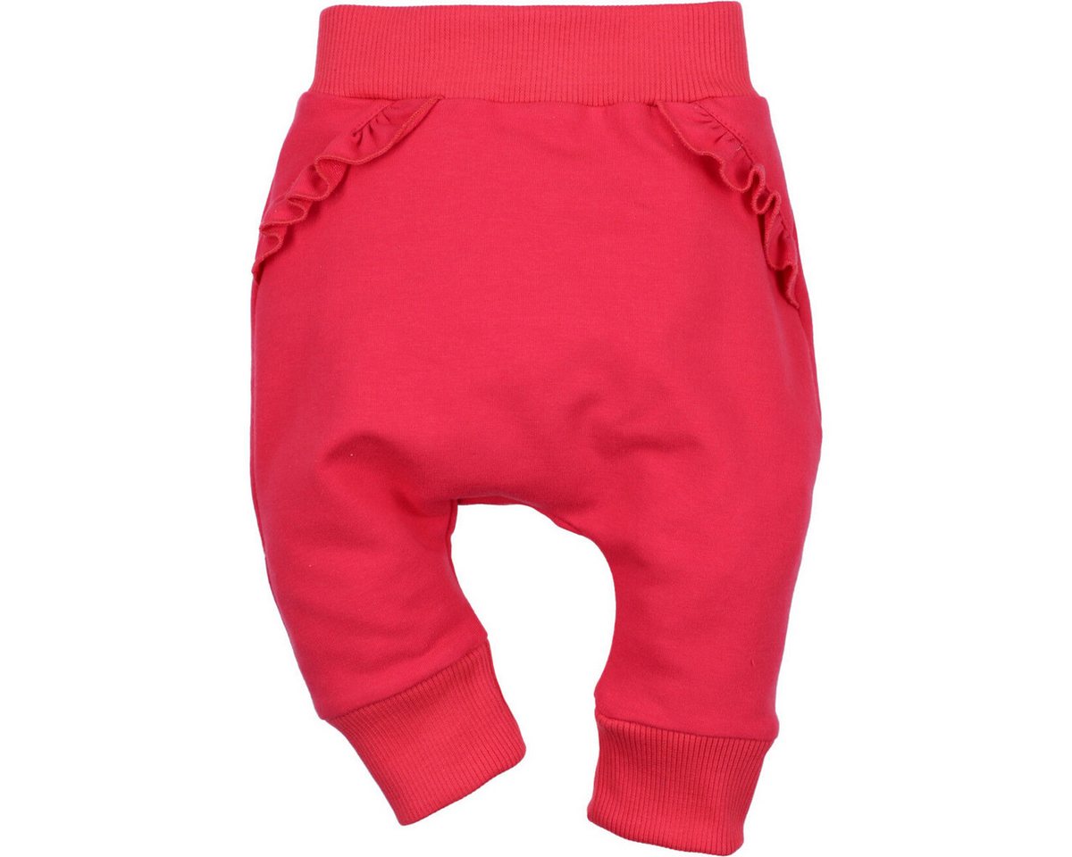 NINI Stoffhose Rüschen Mädchen (1-tlg) Stoffhose, Jogginghose, Jogger, Sporthose, Chino von NINI