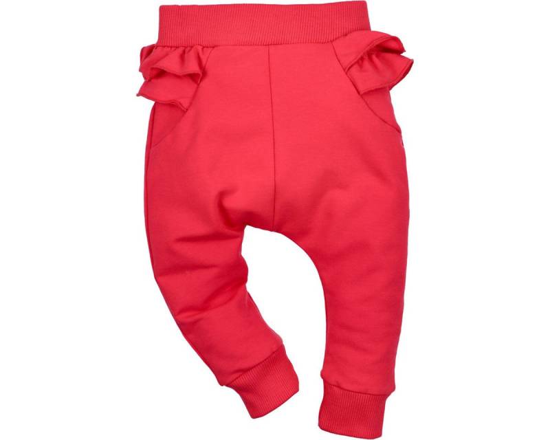 NINI Stoffhose Rüschen Mädchen (1-tlg) Stoffhose, Jogginghose, Jogger, Sporthose, Chino von NINI