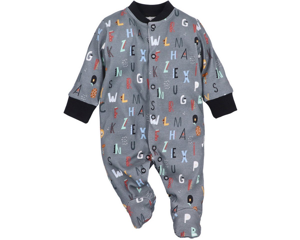 NINI Strampler Buchstaben Unisex Kinder Einteiler, Overall, Babyanzug, Babyoverall, Babyanzug von NINI
