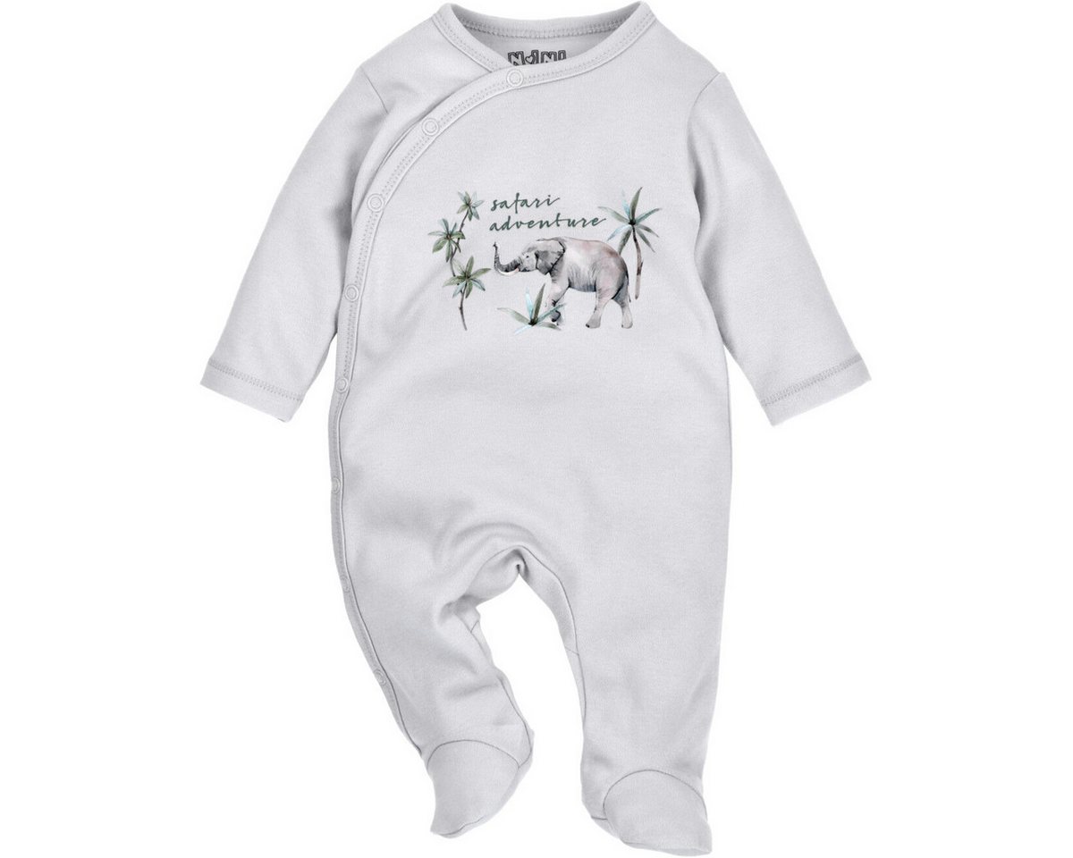 NINI Strampler Elefant Unisex Kinder Einteiler, Overall, Babyanzug, Babyoverall, Babyanzug von NINI
