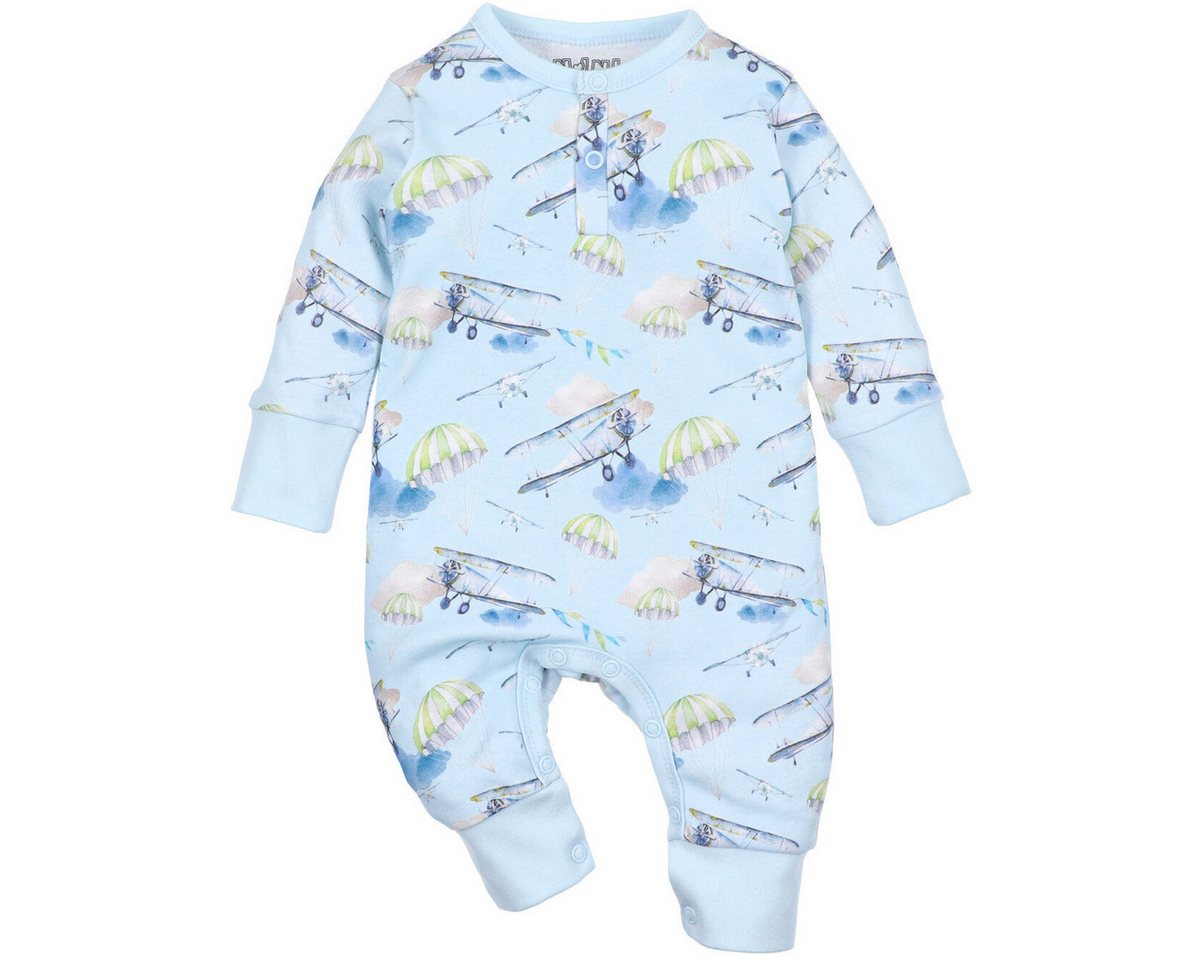 NINI Strampler Flugzeug Unisex Kinder Einteiler, Overall, Babyanzug, Babyoverall, Babyanzug von NINI