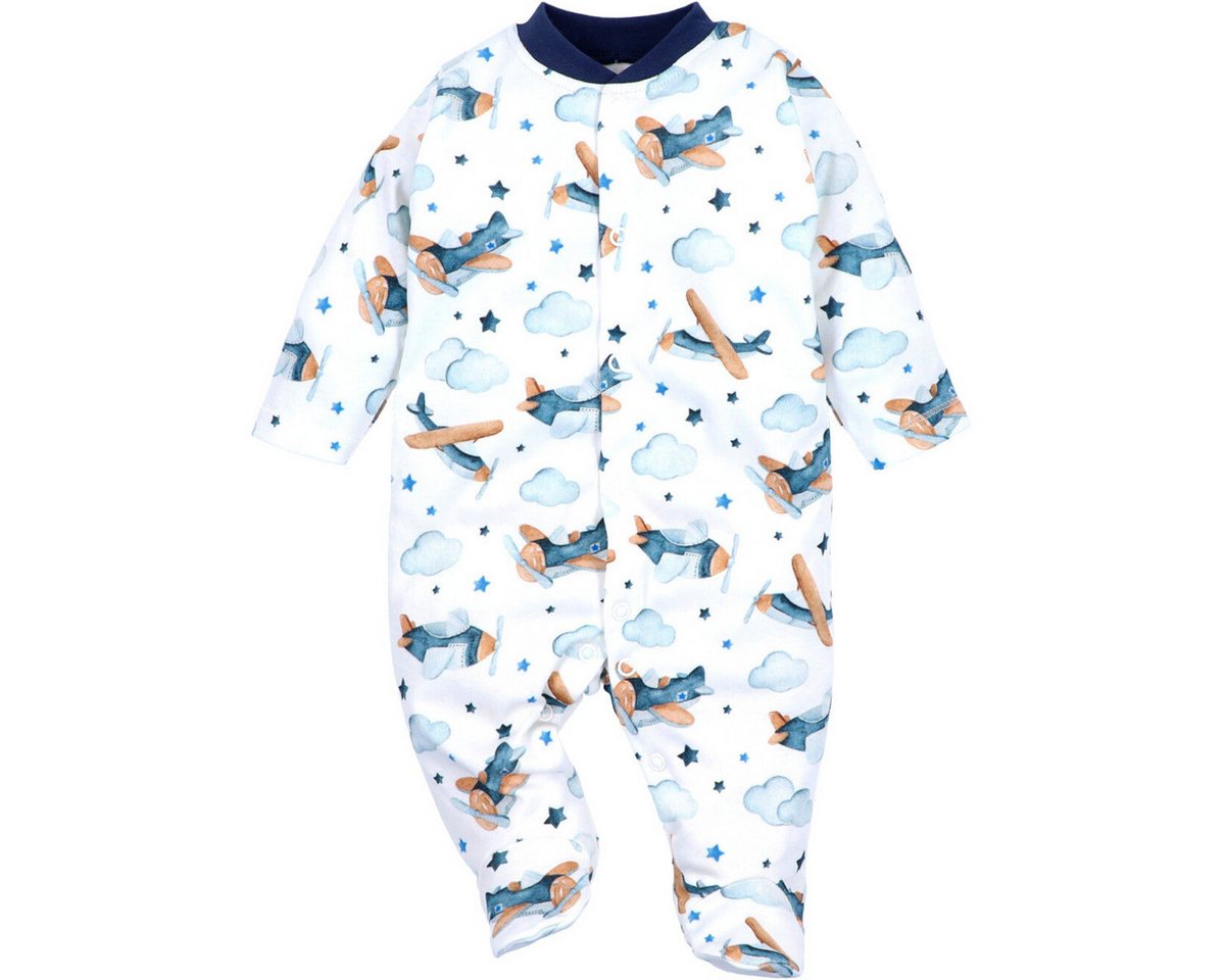 NINI Strampler Flugzeug Unisex Kinder Einteiler, Overall, Babyanzug, Babyoverall, Babyanzug von NINI