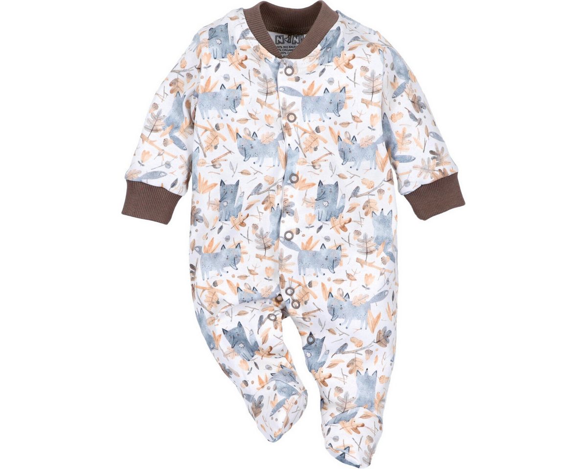 NINI Strampler Fuchs Unisex Kinder Einteiler, Overall, Babyanzug, Babyoverall, Babyanzug von NINI