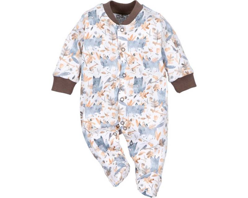 NINI Strampler Fuchs Unisex Kinder Einteiler, Overall, Babyanzug, Babyoverall, Babyanzug von NINI