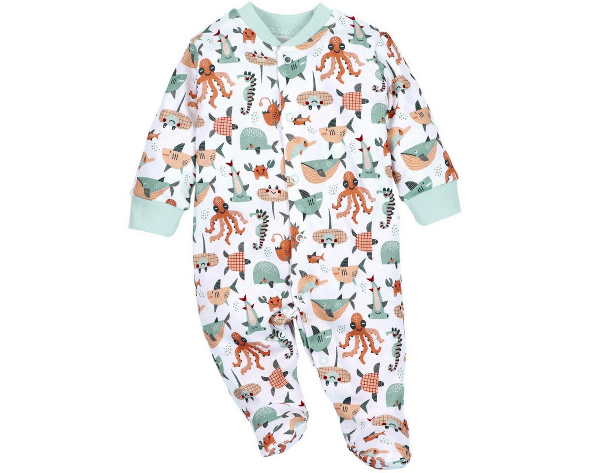 NINI Strampler Meerestiere Unisex Kinder Einteiler, Overall, Babyanzug, Babyoverall, Babyanzug von NINI