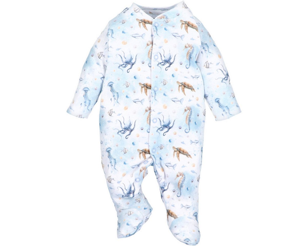 NINI Strampler Meerestiere XT Unisex Kinder Einteiler, Overall, Babyanzug, Babyoverall, Babyanzug von NINI