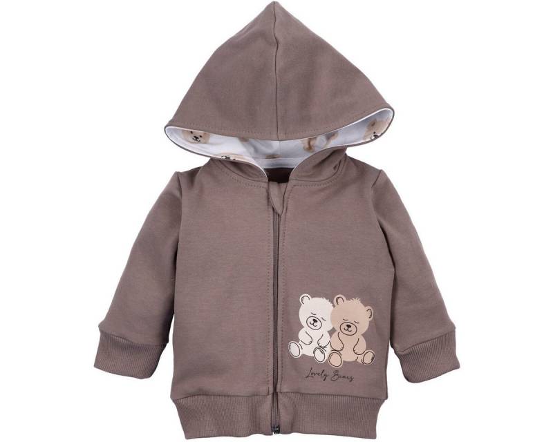 NINI Sweatjacke Teddybär Unisex Kinder Zip Hoodie, Kapuzenjacke, Trainingsjacken, Zip Pullover, Freizeitjacke von NINI