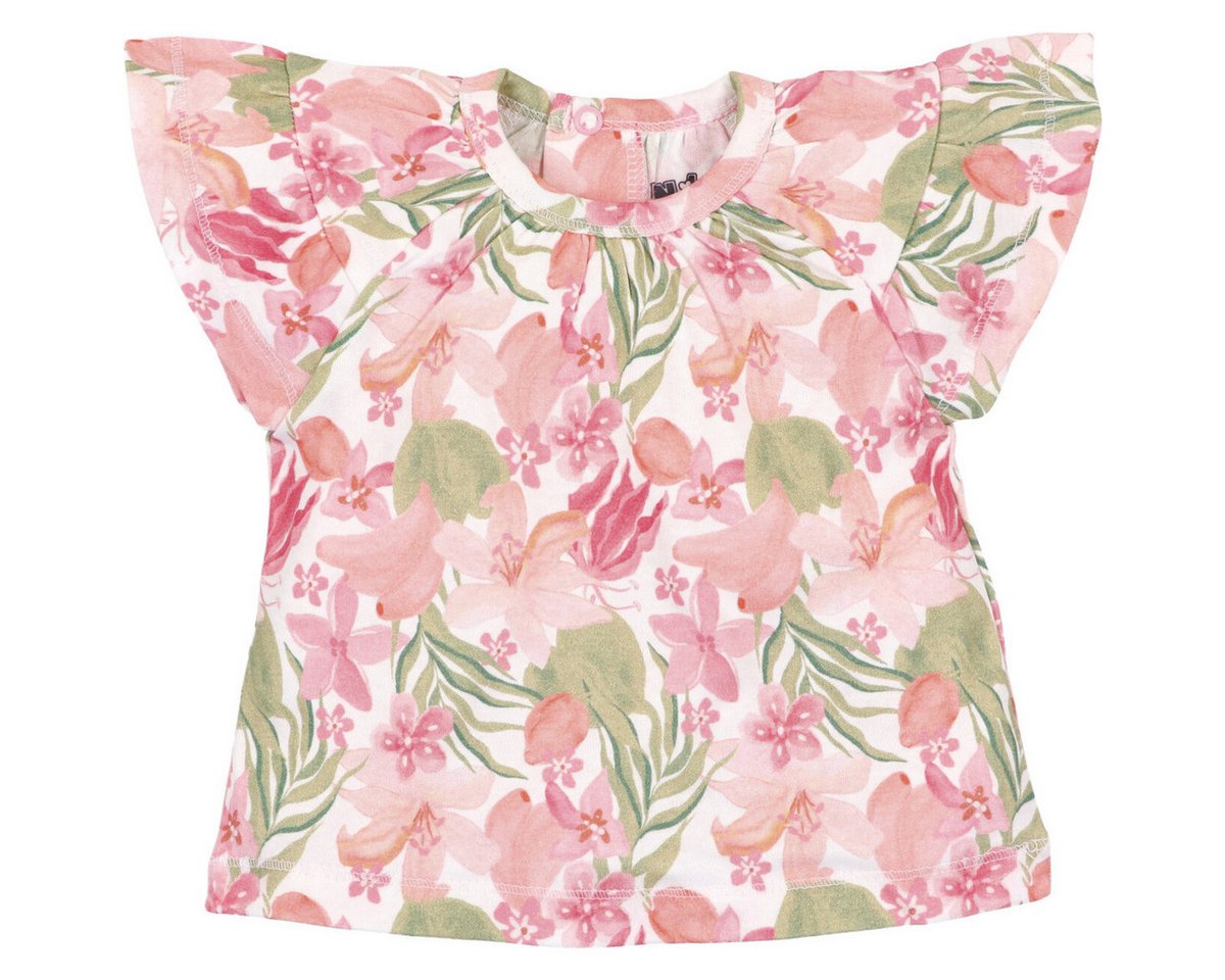 NINI T-Shirt Floral Mädchen (1-tlg) Shirt, Oberteil, Leibchen, Funktionsshirt, Shortsleeve Shirt von NINI