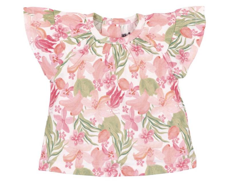 NINI T-Shirt Floral Mädchen (1-tlg) Shirt, Oberteil, Leibchen, Funktionsshirt, Shortsleeve Shirt von NINI