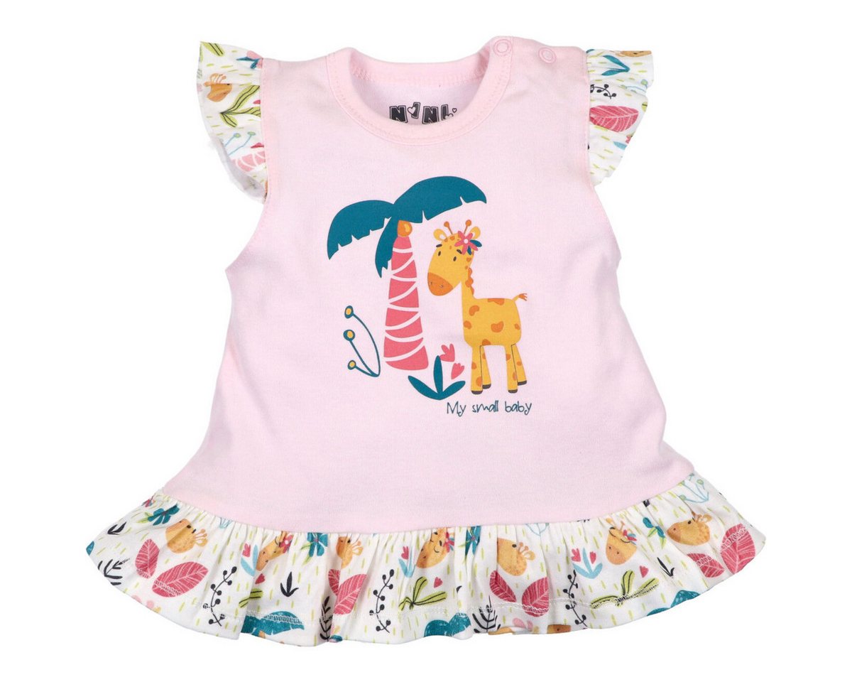 NINI T-Shirt Giraffe Mädchen (1-tlg) Shirt, Oberteil, Leibchen, Funktionsshirt, Shortsleeve Shirt von NINI