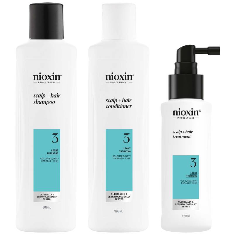 NIOXIN Scalp and Hair Thickening System 3 for Coloured Dry and Damaged Hair with Light Thinning Loyalty Kit von NIOXIN