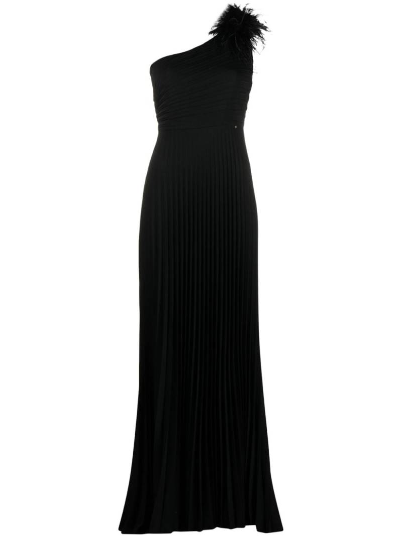 NISSA One-Shoulder-Maxikleid - Schwarz von NISSA