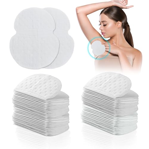 NITAIUN 100 Stück Achselpads Achsel, Schweiß Pads Achselpads Damen Achselpads Herren Achselhöhle Schweiß Pads Einweg Achselhöhle Schutz Schwitzen Passform Absorbing vor Schweißflecken (100 Stück) von NITAIUN
