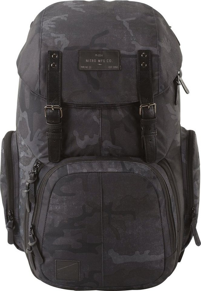NITRO Laptoprucksack Weekender, Reiserucksack mit Laptopfach, Schulrucksack, Wanderrucksack von NITRO