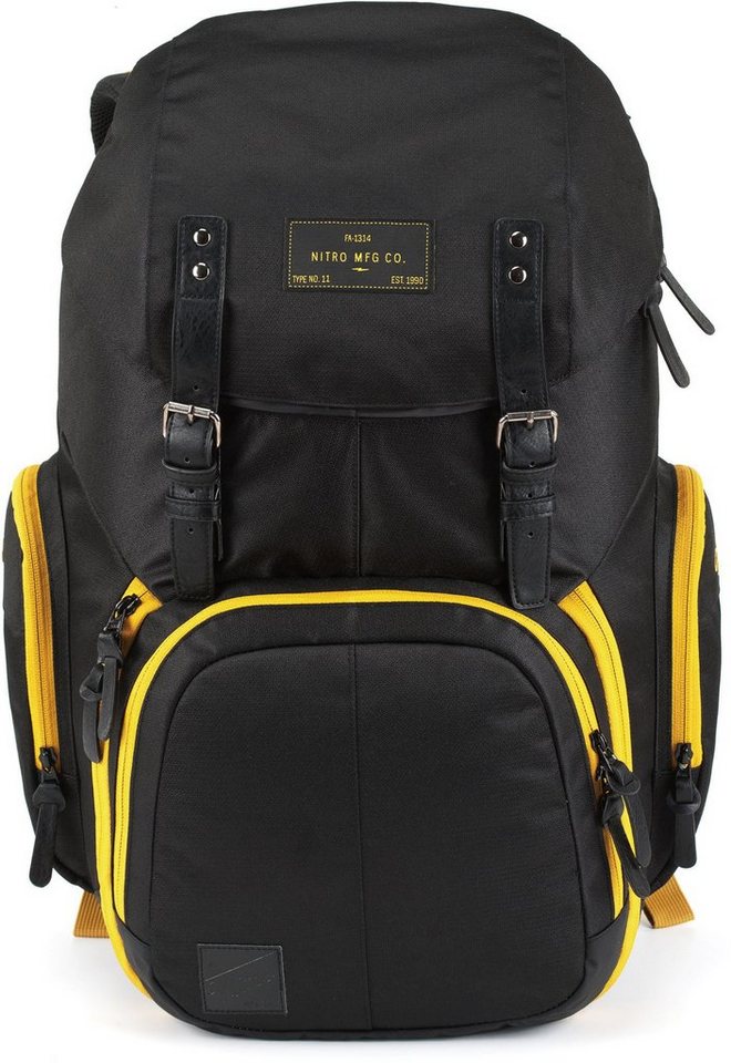 NITRO Laptoprucksack Weekender, Reiserucksack mit Laptopfach, Schulrucksack, Wanderrucksack von NITRO