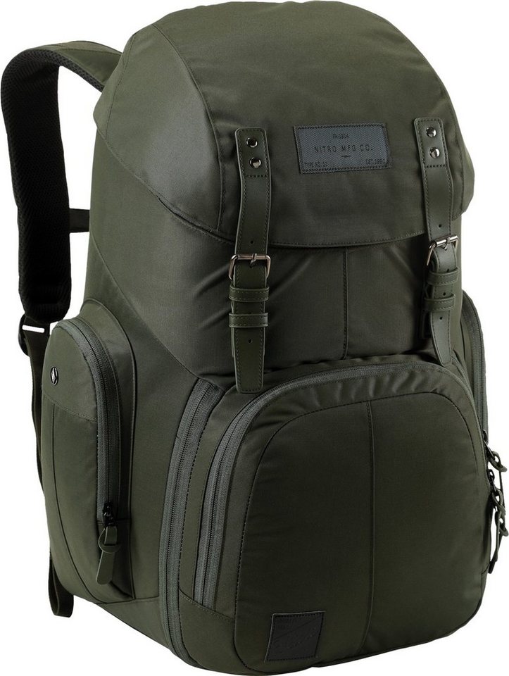 NITRO Laptoprucksack Weekender, Reiserucksack mit Laptopfach, Schulrucksack, Wanderrucksack von NITRO