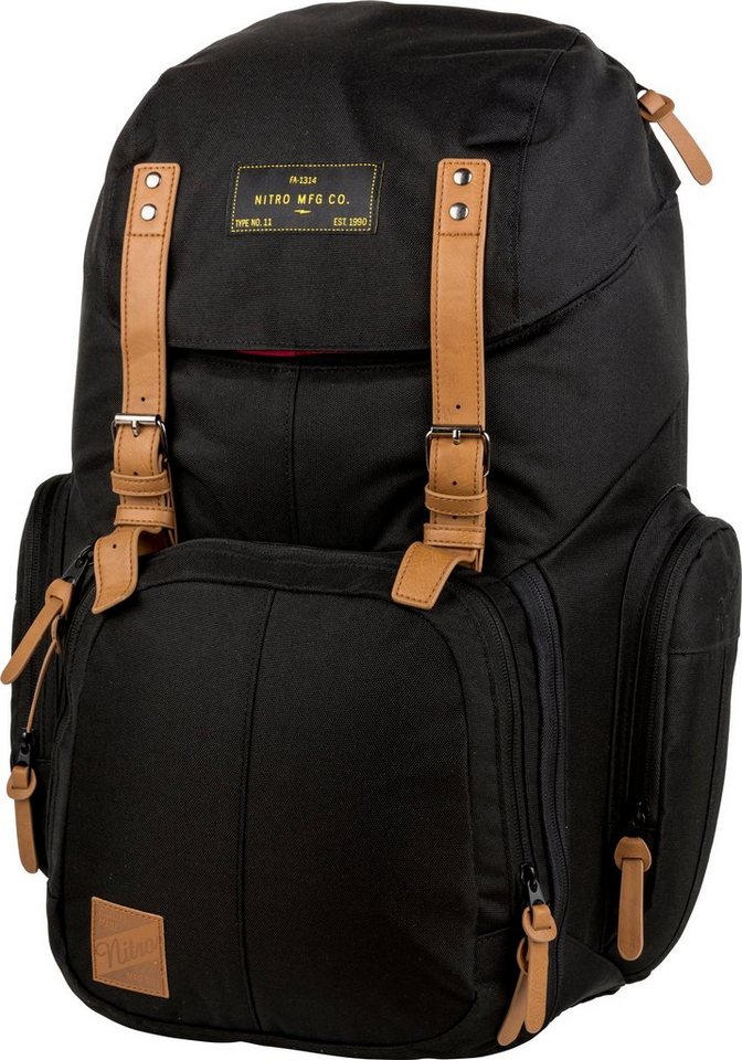 NITRO Laptoprucksack Weekender, Reiserucksack mit Laptopfach, Schulrucksack, Wanderrucksack von NITRO