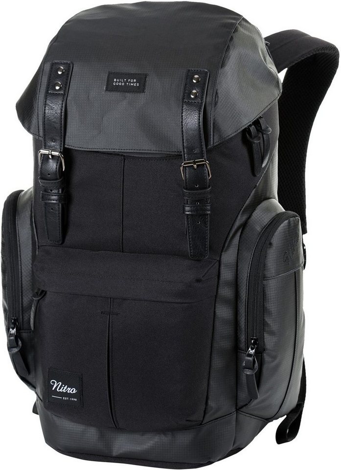 NITRO Rucksack Nitro Tough Black Daypacker Rucksack von NITRO