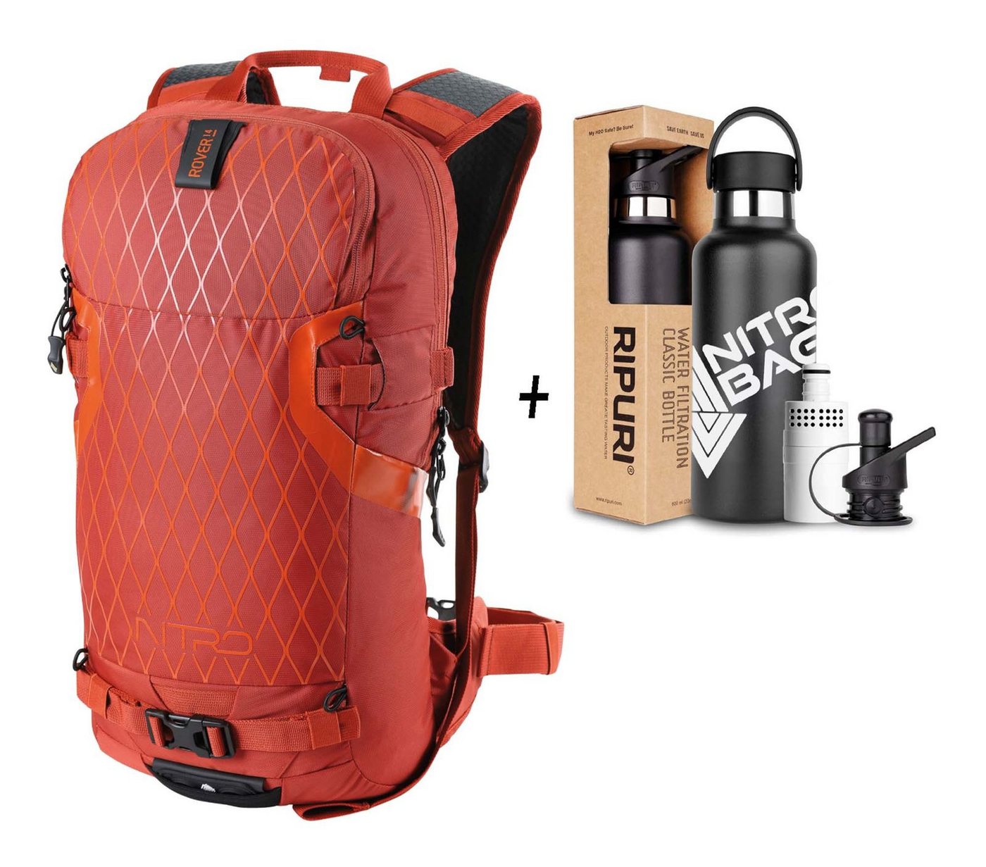 NITRO Rucksack Rover 14 X Ripuri Set (Set, 2-tlg) von NITRO