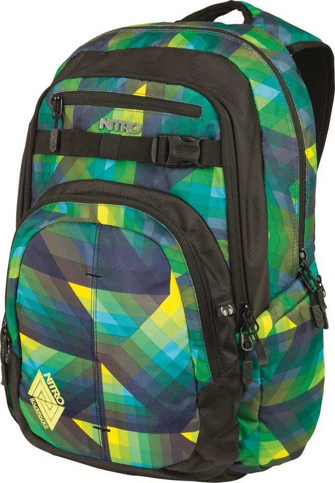 NITRO Schulrucksack Chase, Alltagsrucksack, Rucksack für Freizeit, Schule, Arbeit und Reise von NITRO