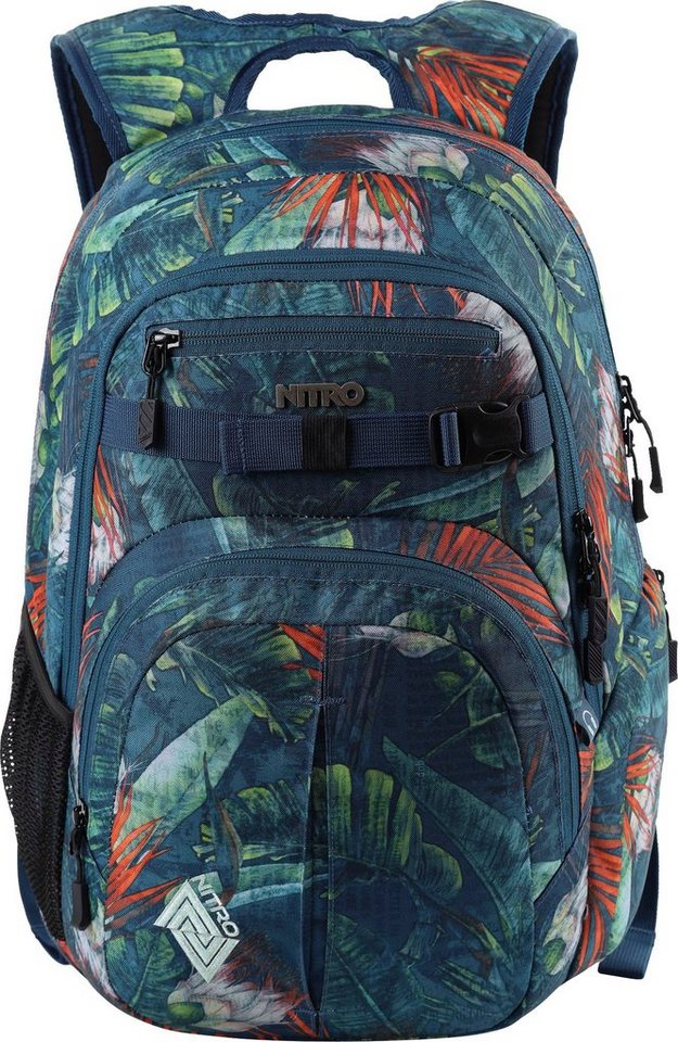 NITRO Schulrucksack Chase, Alltagsrucksack, Rucksack für Freizeit, Schule, Arbeit und Reise von NITRO