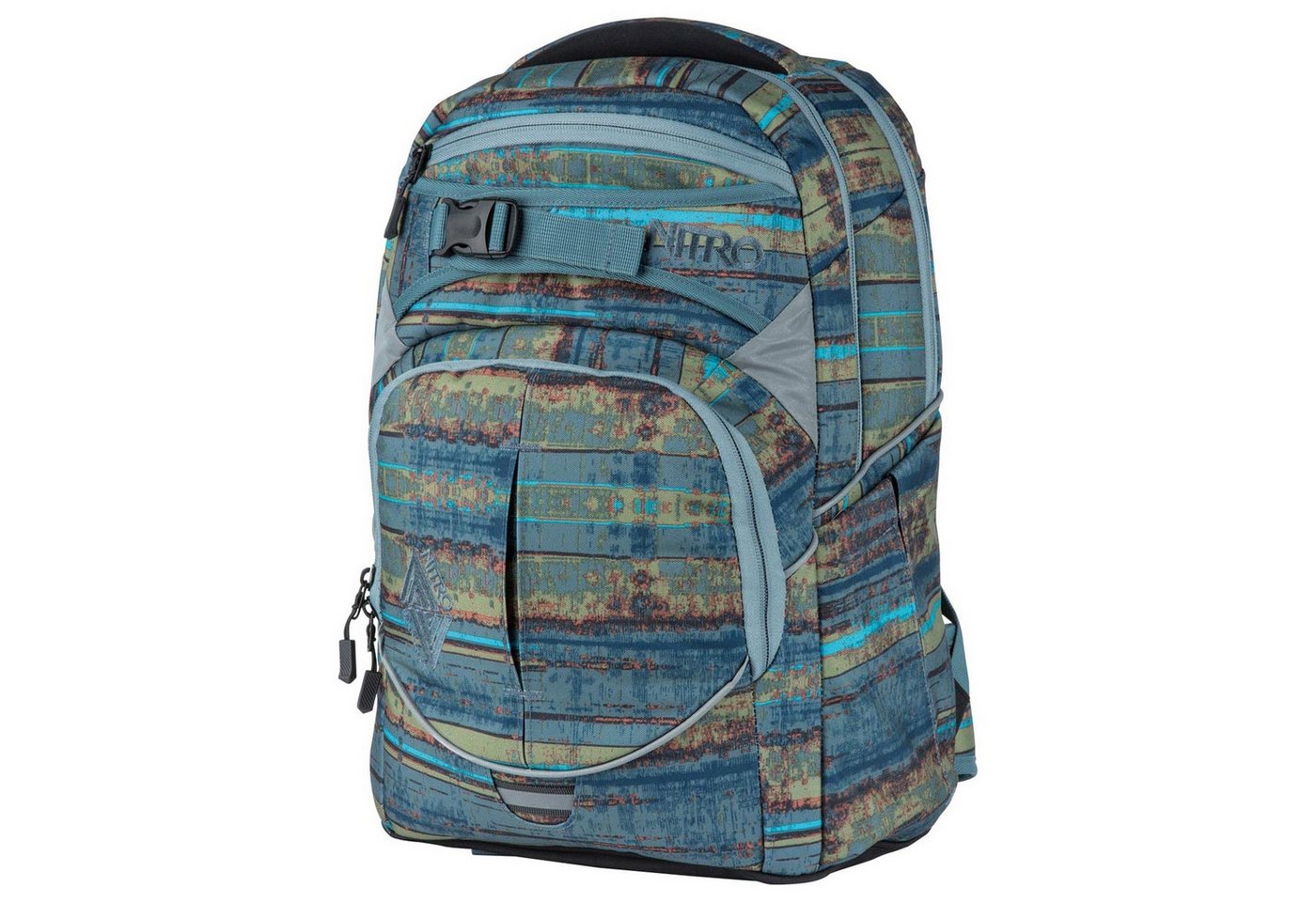 NITRO Schulrucksack Superhero - Rucksack 44 cm (frequency blue) von NITRO