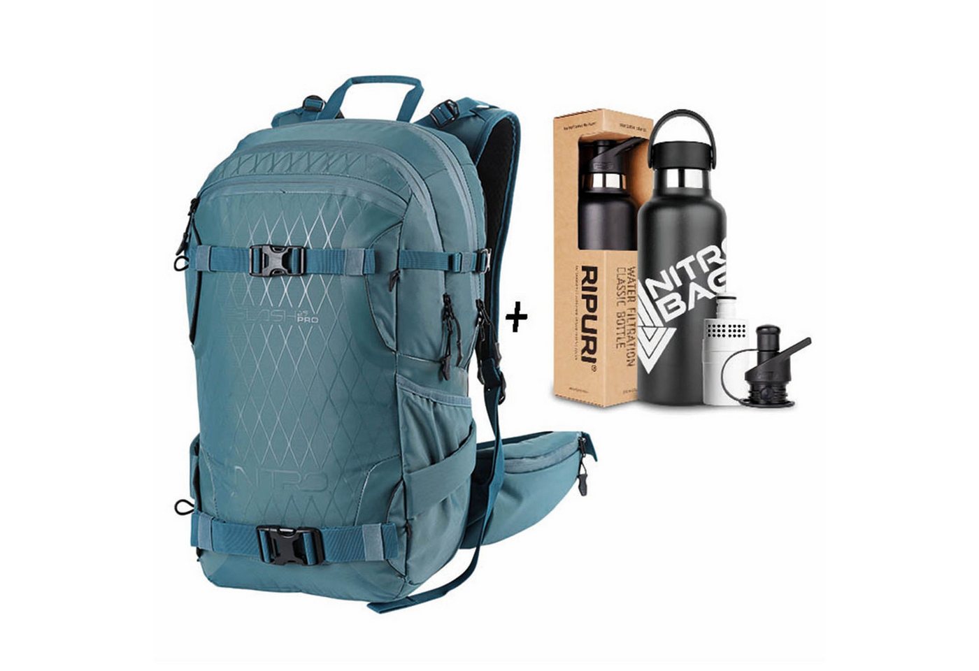 NITRO Wanderrucksack Slash Pro X Ripuri Set, Polyester von NITRO
