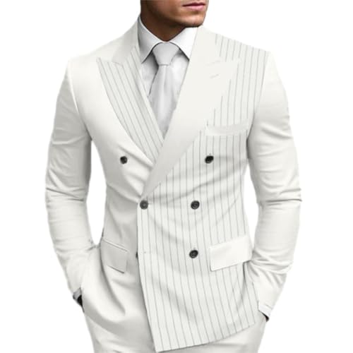 NITRY Blazer Herren Trend Digitales Drucken Anzug Männer Urban Business Arbeits Anzug Jacke Männer Casual Mode Einfarbig Longsleeve Anzug Herren A-20 XXL von NITRY