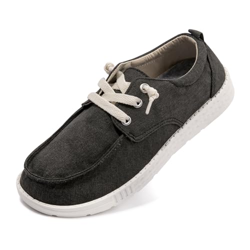 Damen Slip-on Loafers Casual Canvas Loafers Bequeme Atmungsaktive Sneaker Leichte Wanderschuhe Freizeitschuhe, Schwarz, 38.5 EU Damen Slip-on Loafers Casual Canvas Loafers Bequeme Atmungsaktive Sneaker Leichte Wanderschuhe Freizeitschuhe, Schwarz, 38.5 EU von NITTI