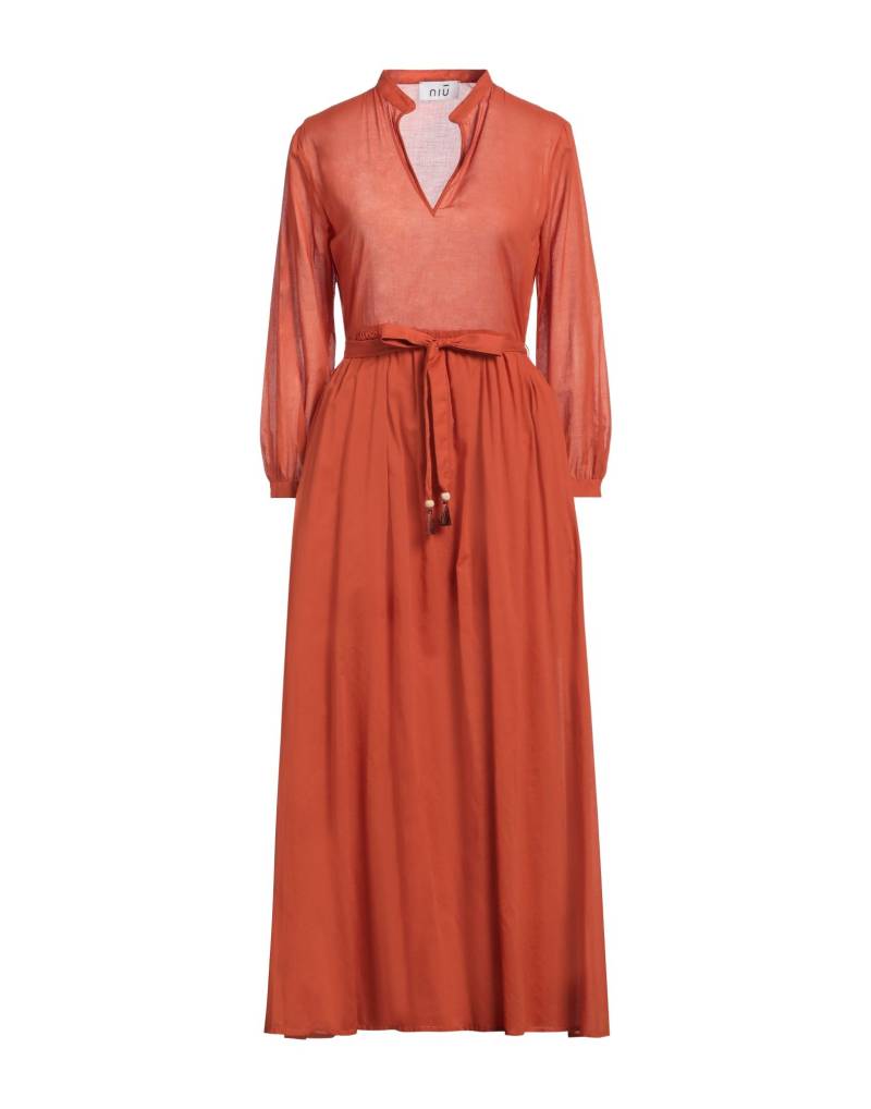 NIŪ Maxi-kleid Damen Rostrot von NIŪ