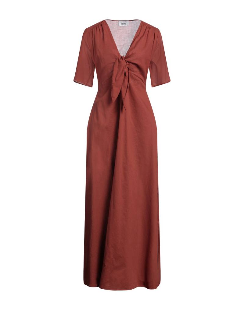 NIŪ Maxi-kleid Damen Rostrot von NIŪ