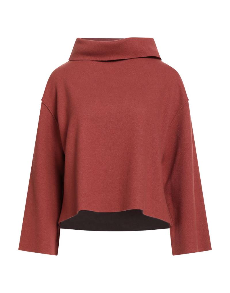 NIŪ Rollkragenpullover Damen Rostrot von NIŪ