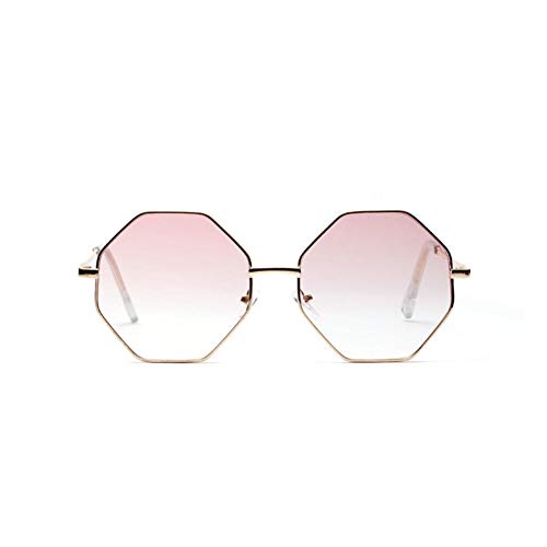 NIUASH Sonnenbrille polarisiert Polygon kleine Sonnenbrille Frauen Retro Runde Metall Sonnenbrille Männer Sechseck Brille UV400 von NIUASH