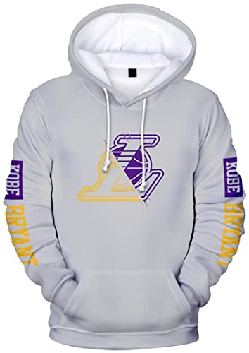 NIUHE Herren Kapuzenpullover Kobe Bryant Mamba mit 3D-Druck Sport Sweatshirt Fashion Hoodies mit Tasche Casual(2 E10853,3XL) von NIUHE