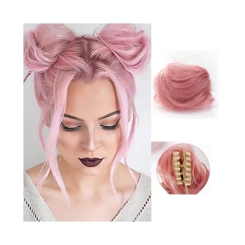 Haarknoten, Perückengreifer-Clip Frikadelle Haarkreis Haarknoten Perücken-Haargreifer-Clip Haarpackung Haarknoten Heißes Mädchen Perückenhaar für Damen(Black) von NIUHUAHUI