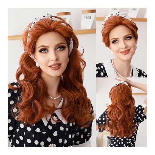 Perücken für Frauen Perücke Meerjungfrau verkleiden sich langes lockiges Haar eisblauer Farbverlauf Meerjungfrau Cosplay Perücke Lockige Perücke(ILoveLucy) von NIUHUAHUI