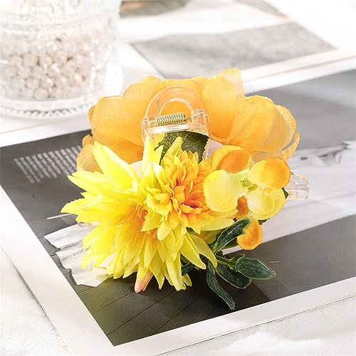 Große Blume Haarspange Krallen Haar for dickes Haar Haarspangen Haarnadeln Frauen Sommer Haarschmuck(0409I-11cm) von NIULIniuli