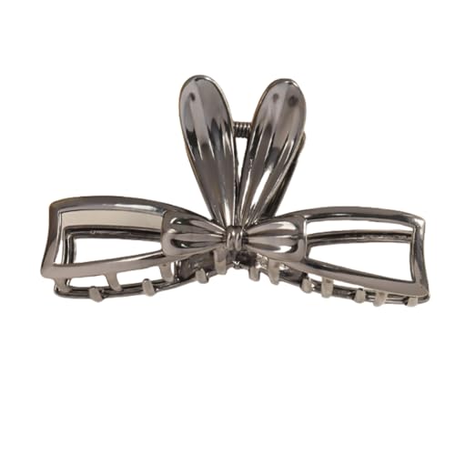 Große hohle Kaninchen-Haarspangen for Damen mit glatter Oberfläche(Black/White) von NIULIniuli