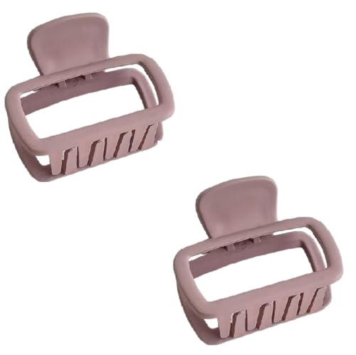 Haarspangen, 2 Stück, kleine quadratische Klammer for Frauen, Erwachsene, Hinterkopf-Haarschmuck mit halb gebundener Haarnadel(Purple) von NIULIniuli