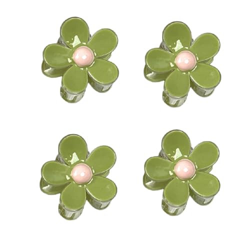 Haarspangen, 4 Haarnadeln mit fünf Blütenblättern for Frauen, Blumen-Haarnadeln, Temperament-Clips, Pony for Stirn und gebrochenes Haar von NIULIniuli