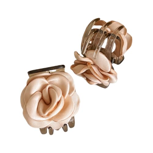 Haarspangen, Blumen-Clip for den Hinterkopf, Damen-Haarnadel, halbgebundene Haarnadel, hohe Haarnadel mit Pferdeschwanz-Kopfbedeckung mit Hai-Clip von NIULIniuli