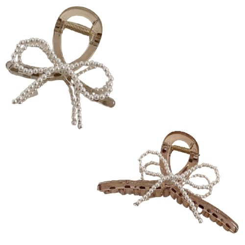 Haarspangen, Perlenclip for Frauen, Hai-Clip, großer Kopfschmuck, Haarnadel, Haarschmuck auf der Rückseite des Kopfes(Mix) von NIULIniuli