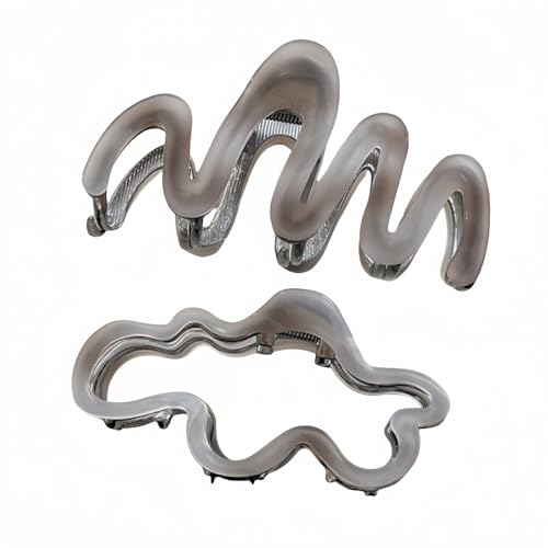 Haarspangen, unregelmäßige handgefertigte Haarnadel for Frauen, Haar-Hinterkopf-Kopfbedeckung mit Haarnadeln mit Hai-Clip(2 Pieces) von NIULIniuli